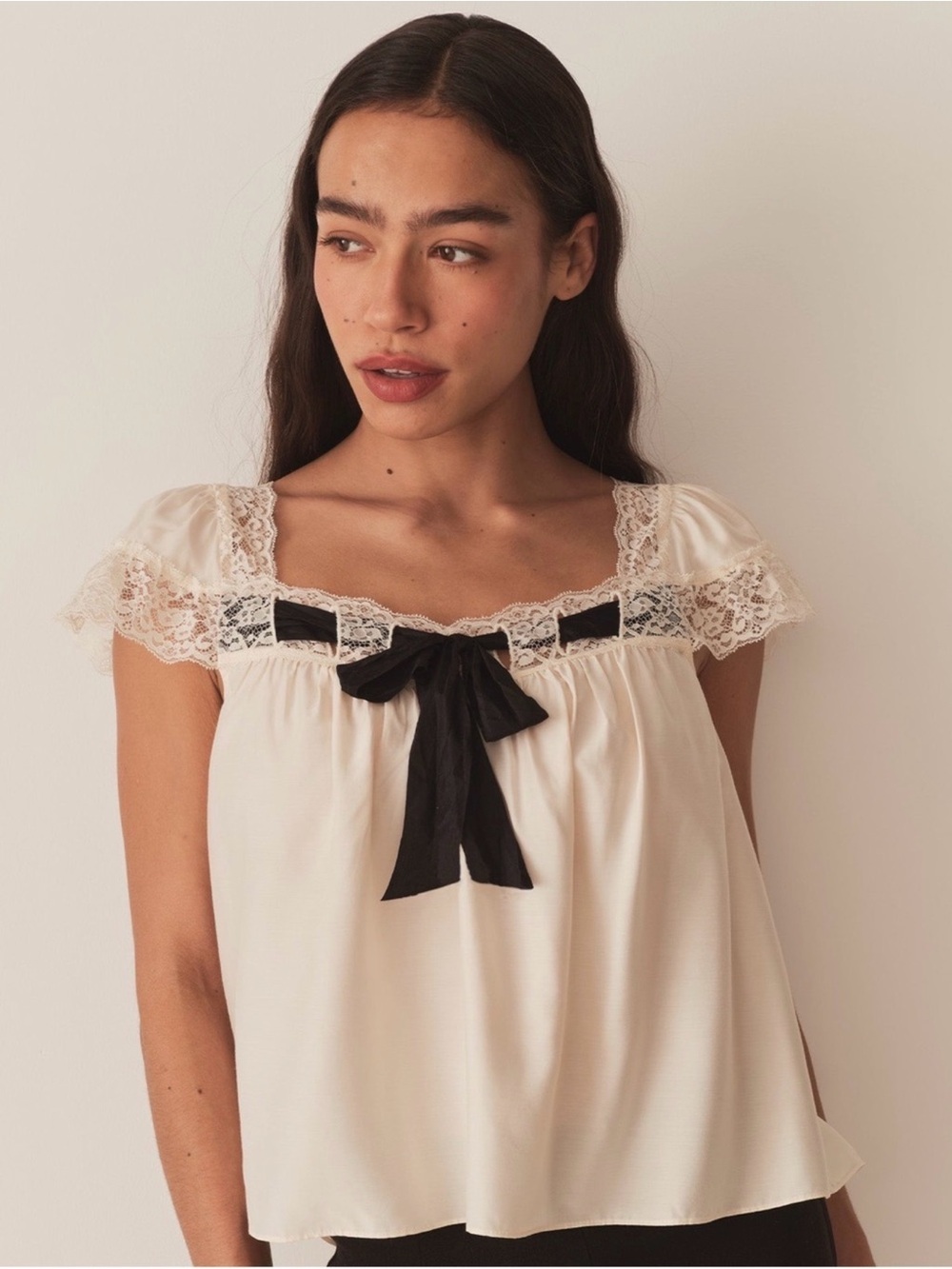DÔEN Anaya Top in Candlelight & Black